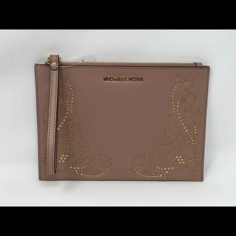 Michael kors nouveau Large clutch wristlet FAWN